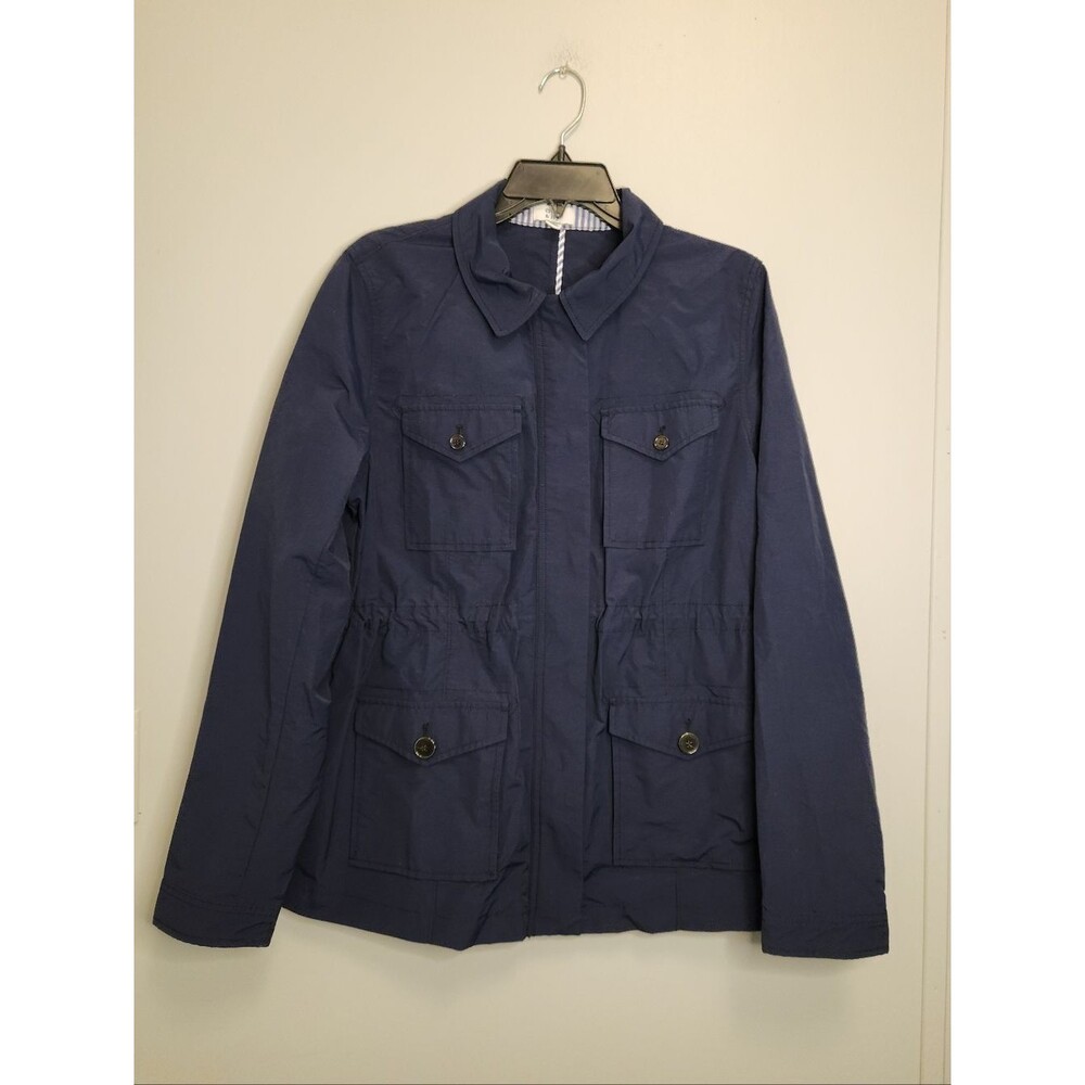 Crown & Ivy Women's Navy Utility Jacket Size Large